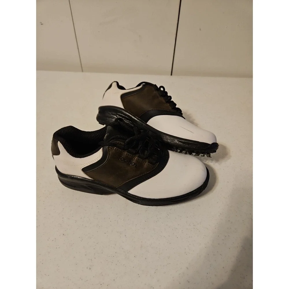 FootJoy Joy Soft Spike Golf Shoes Youth Size‎ 4 M Style 45020 Excellent (S122)